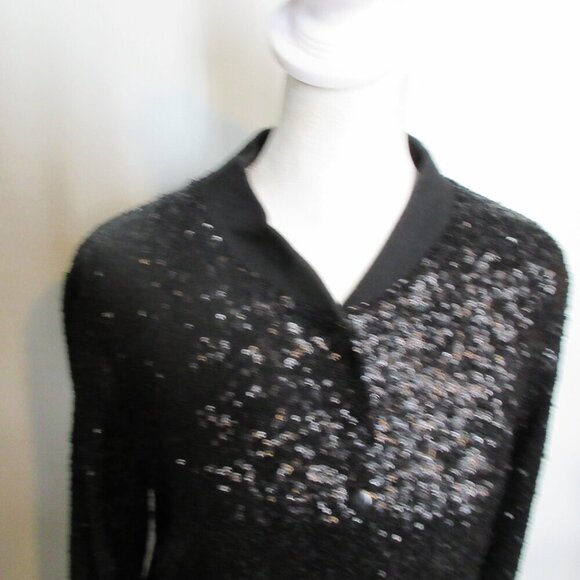 Bailey/44 Black Sequin Ultimate Party Blazer Jacket Size L - Picture 5 of 8
